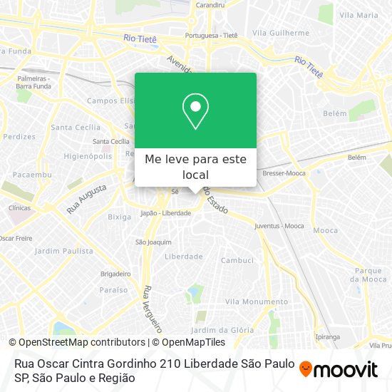 Rua Oscar Cintra Gordinho  210   Liberdade   São Paulo   SP mapa