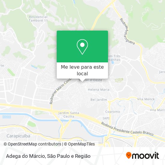 Adega do Márcio mapa