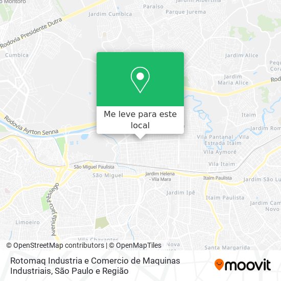 Rotomaq Industria e Comercio de Maquinas Industriais mapa