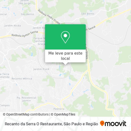 Recanto da Serra O Restaurante mapa