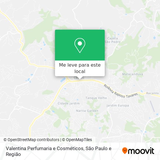 Valentina Perfumaria e Cosméticos mapa