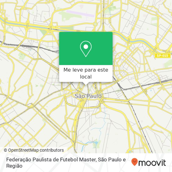Federação Paulista de Futebol Master mapa
