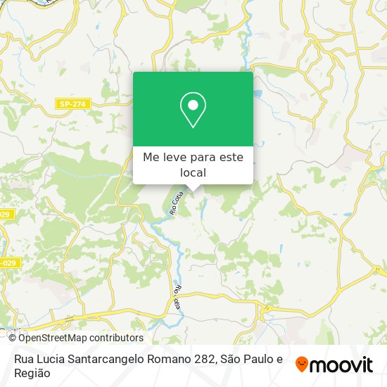 Rua Lucia Santarcangelo Romano 282 mapa