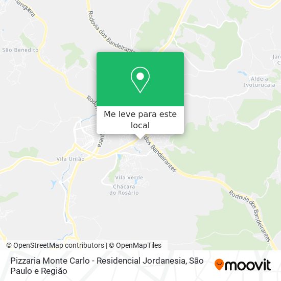 Pizzaria Monte Carlo - Residencial Jordanesia mapa