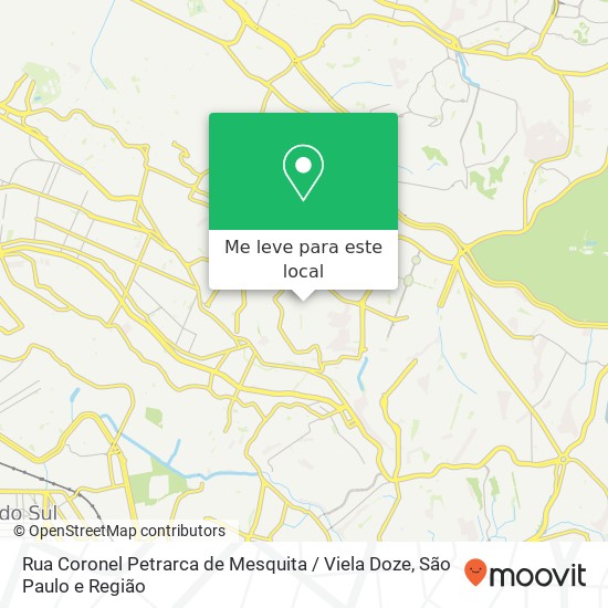 Rua Coronel Petrarca de Mesquita / Viela Doze mapa