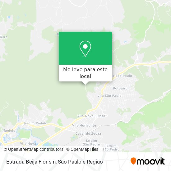 Estrada Beija Flor s n mapa