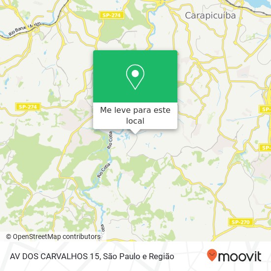 AV DOS CARVALHOS 15 mapa