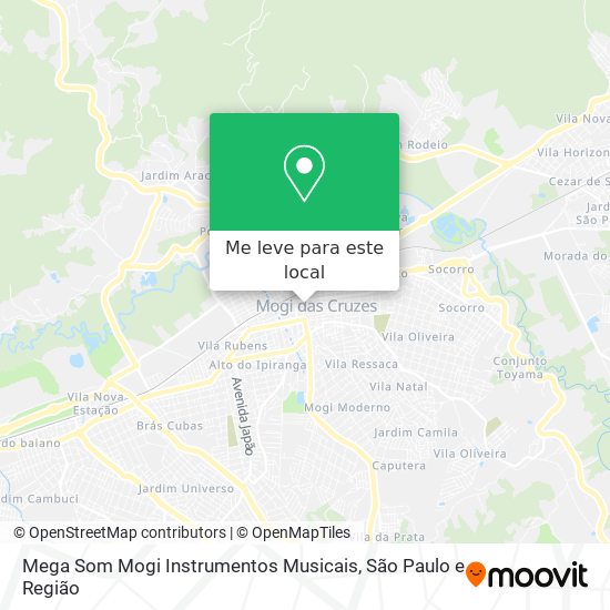 Mega Som Mogi Instrumentos Musicais mapa