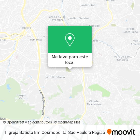 I Igreja Batista Em Cosmopolita mapa