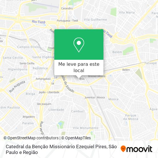 Catedral da Benção Missionário Ezequiel Pires mapa