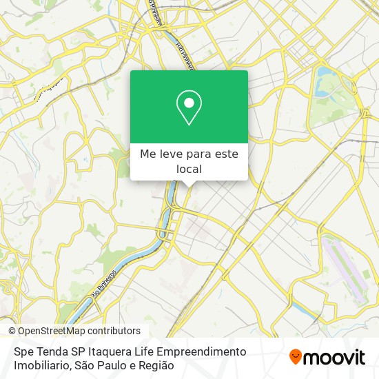 Spe Tenda SP Itaquera Life Empreendimento Imobiliario mapa