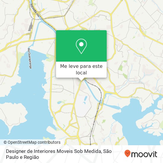 Designer de Interiores Moveis Sob Medida mapa