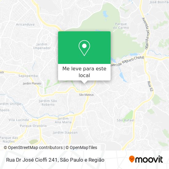 Rua Dr  José Cioffi  241 mapa