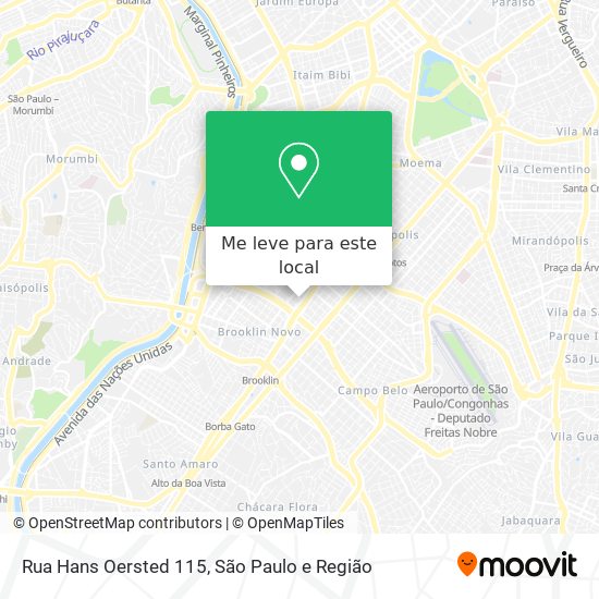 Rua Hans Oersted 115 mapa