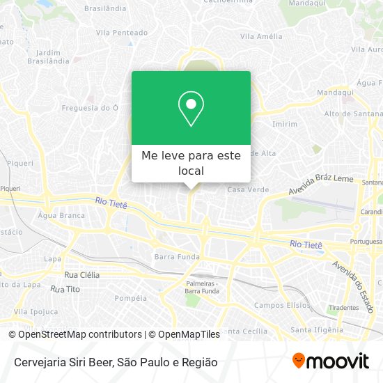 Cervejaria Siri Beer mapa