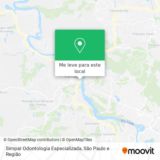 Simpar Odontologia Especializada mapa