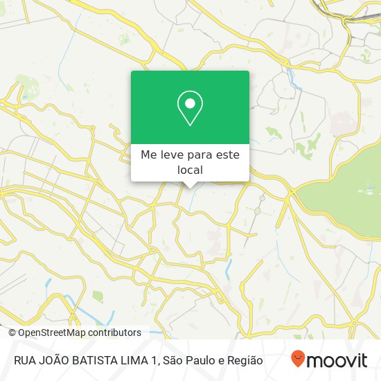 RUA JOÃO BATISTA LIMA 1 mapa