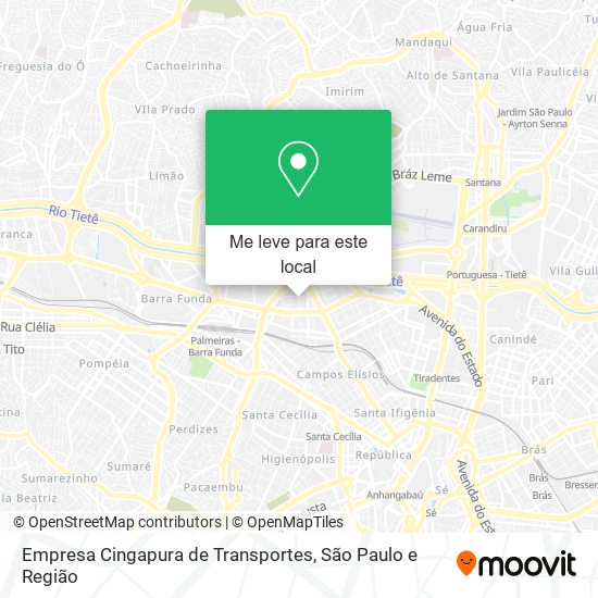 Empresa Cingapura de Transportes mapa