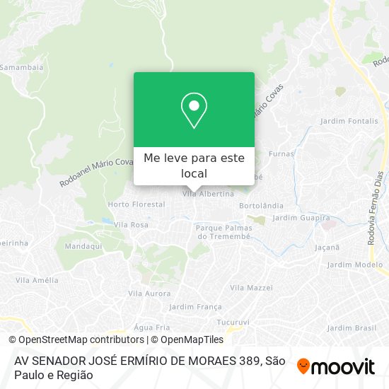 AV SENADOR JOSÉ ERMÍRIO DE MORAES 389 mapa