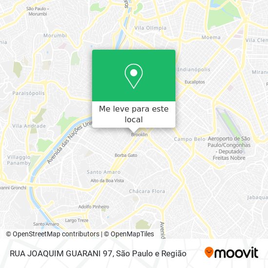 RUA JOAQUIM GUARANI 97 mapa