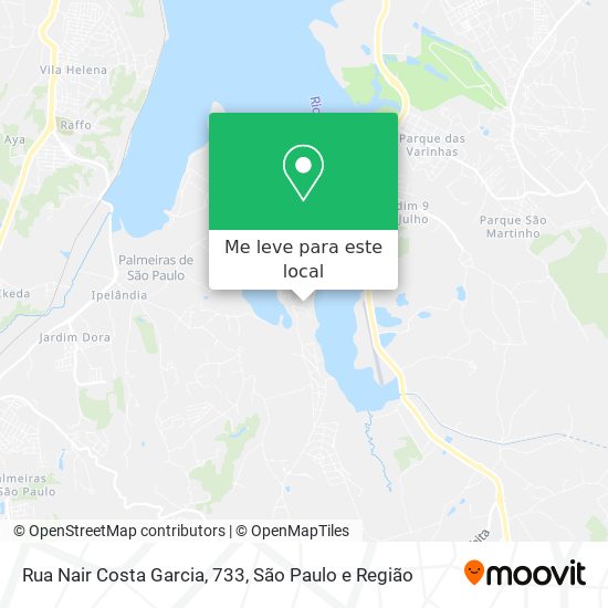 Rua Nair Costa Garcia, 733 mapa