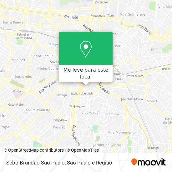 Sebo Brandão São Paulo mapa
