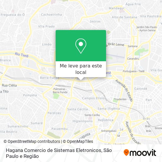 Hagana Comercio de Sistemas Eletronicos mapa