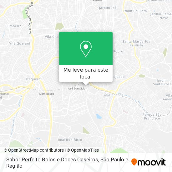 Sabor Perfeito Bolos e Doces Caseiros mapa