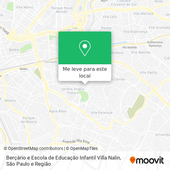 Berçário e Escola de Educação Infantil Villa Nalin mapa