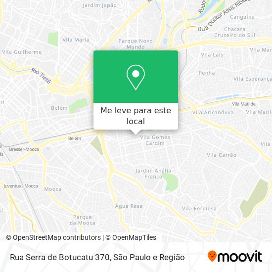 Rua Serra de Botucatu 370 mapa