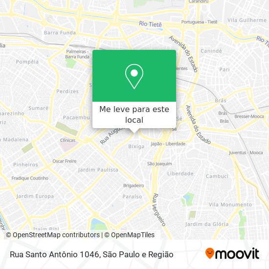 Rua Santo Antônio  1046 mapa