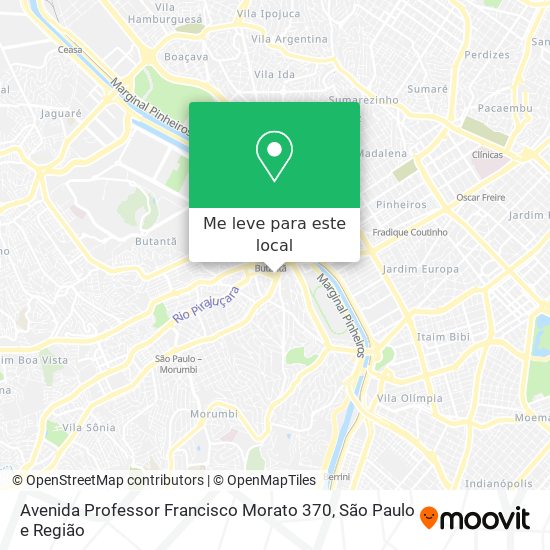 Avenida Professor Francisco Morato  370 mapa