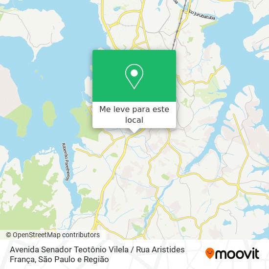 Avenida Senador Teotônio Vilela / Rua Aristides França mapa