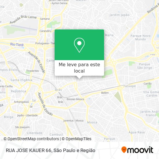 RUA JOSE KAUER 66 mapa