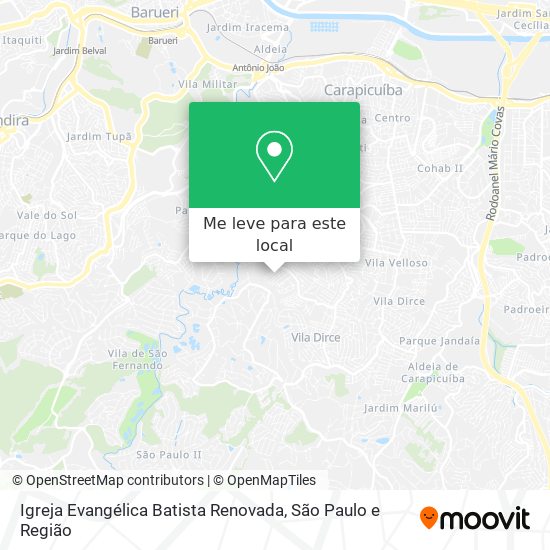 Igreja Evangélica Batista Renovada mapa