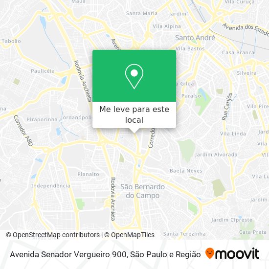 Avenida Senador Vergueiro 900 mapa