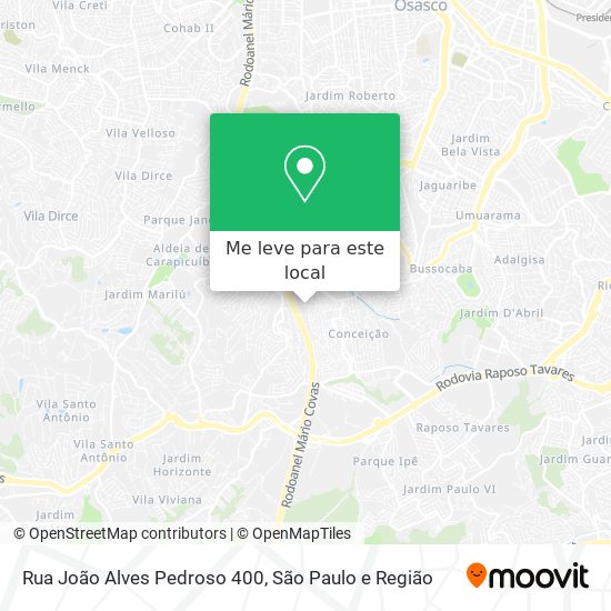 Rua João Alves Pedroso 400 mapa