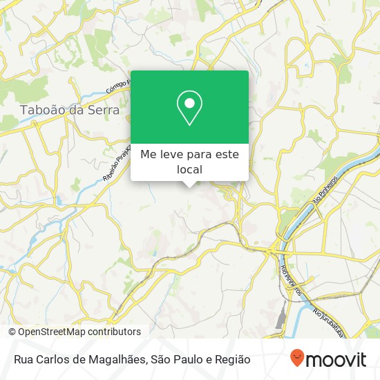 Rua Carlos de Magalhães mapa