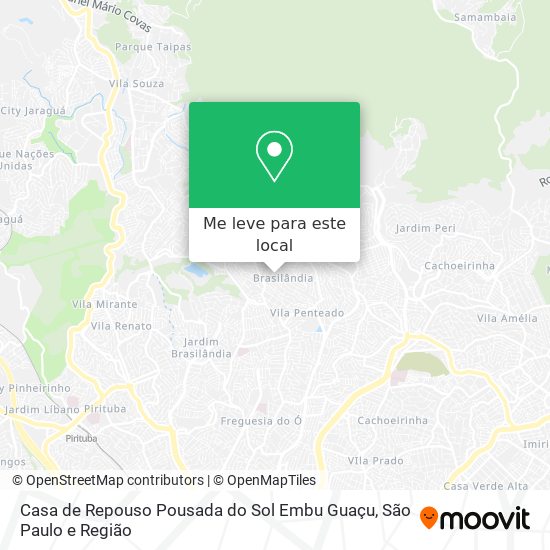 Casa de Repouso Pousada do Sol Embu Guaçu mapa