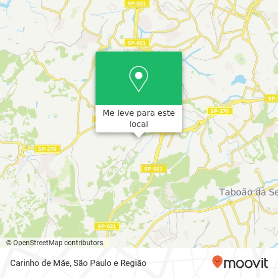 Carinho de Mãe mapa