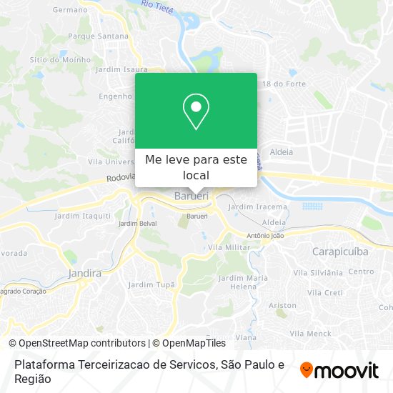 Plataforma Terceirizacao de Servicos mapa