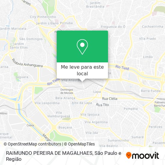 RAIMUNDO PEREIRA DE MAGALHAES mapa