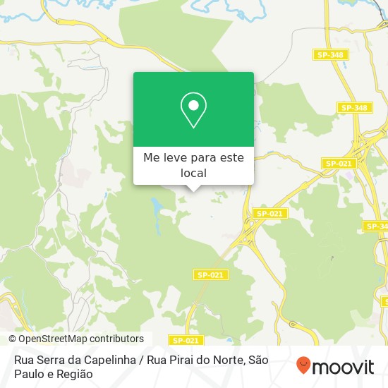 Rua Serra da Capelinha / Rua Pirai do Norte mapa