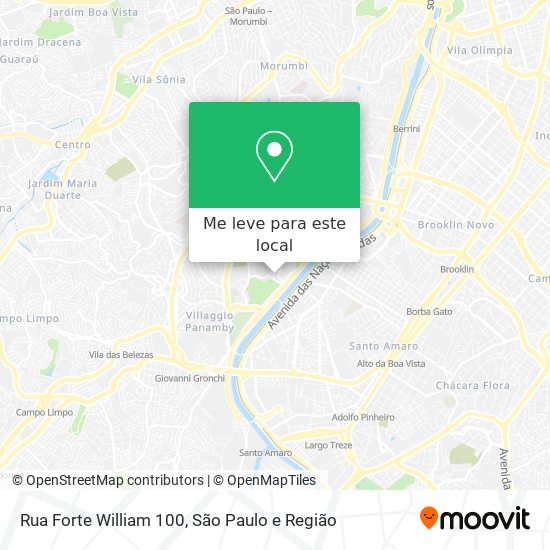 Rua Forte William 100 mapa