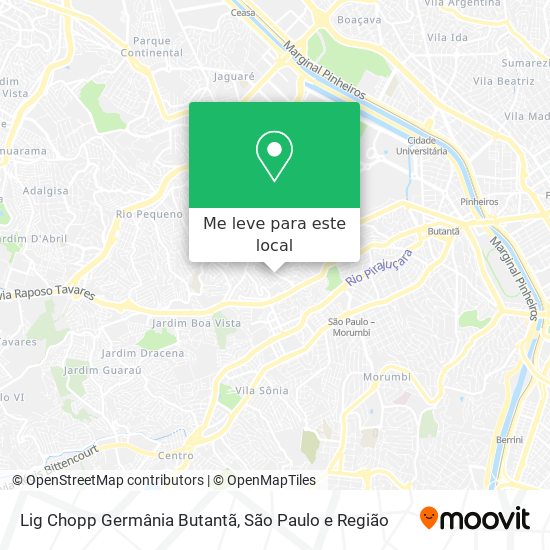 Lig Chopp Germânia Butantã mapa