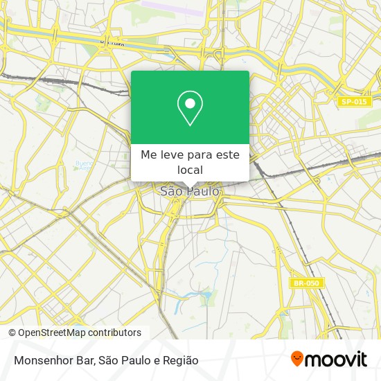 Monsenhor Bar mapa