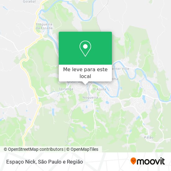 Espaço Nick mapa