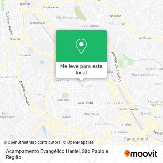 Acampamento Evangélico Haniel mapa