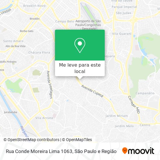 Rua Conde Moreira Lima 1063 mapa