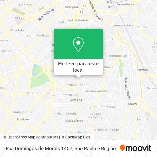 Rua Domingos de Morais  1457 mapa